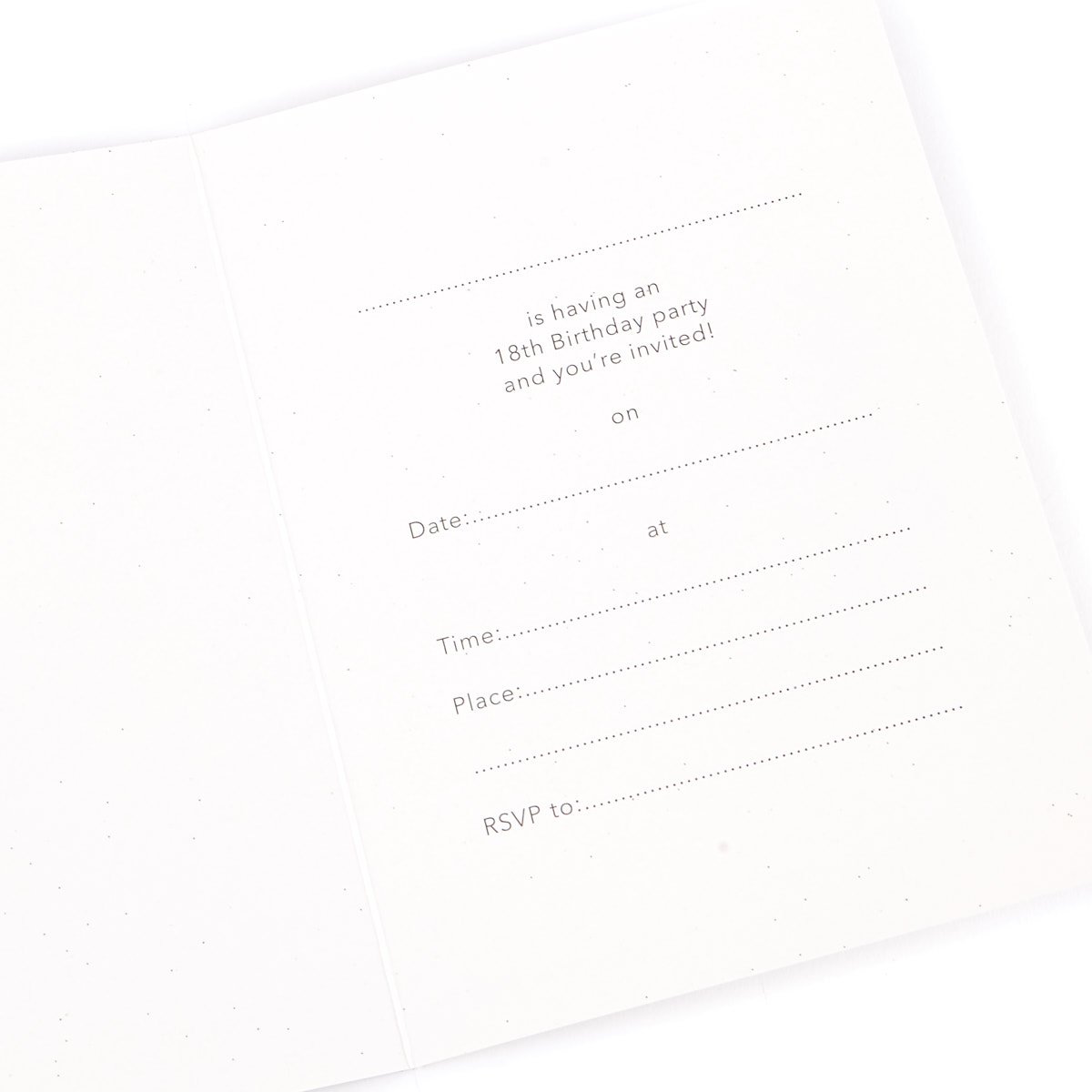 18th Birthday Party Invitations - Pack of 12
