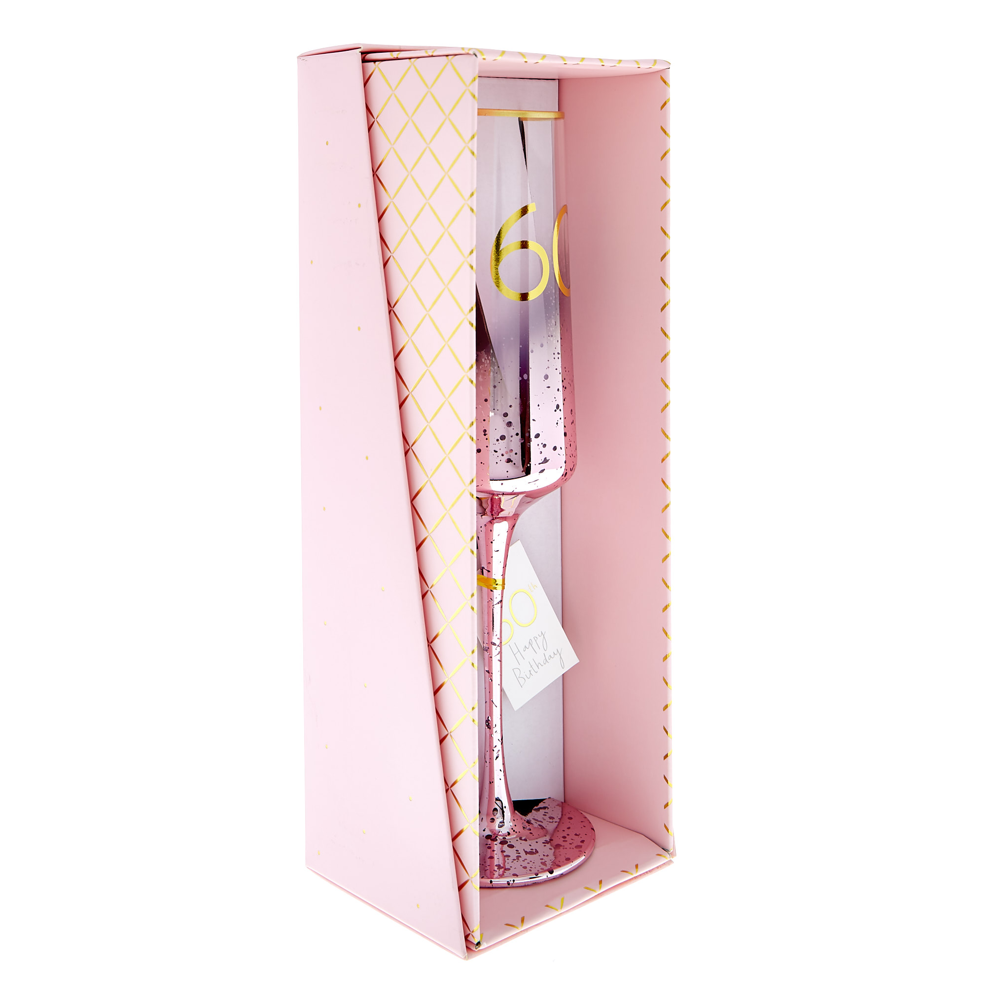 60th Birthday Champagne Flute - Happy Birthday To You