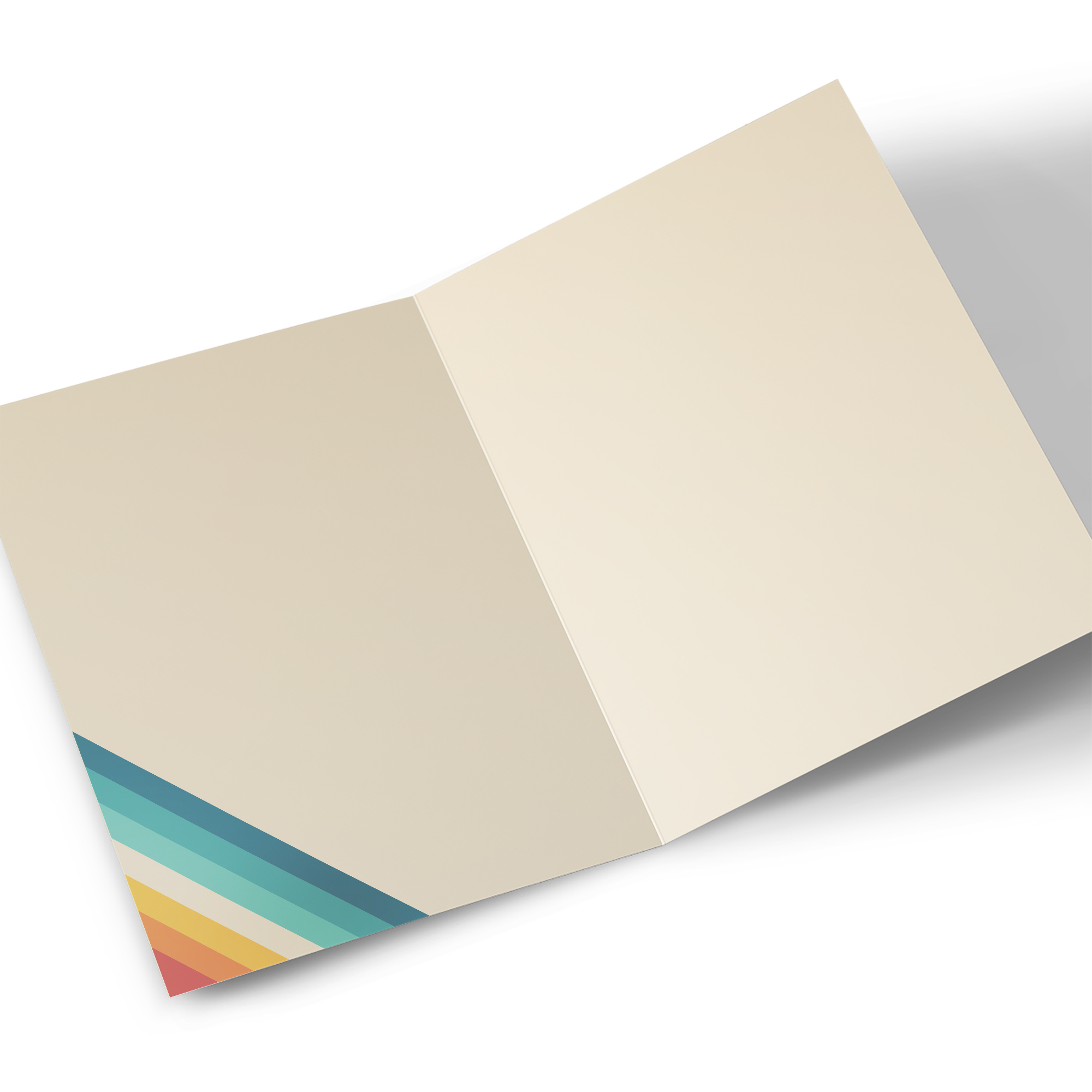 Photo Birthday Card - Retro Rainbow Editable Age
