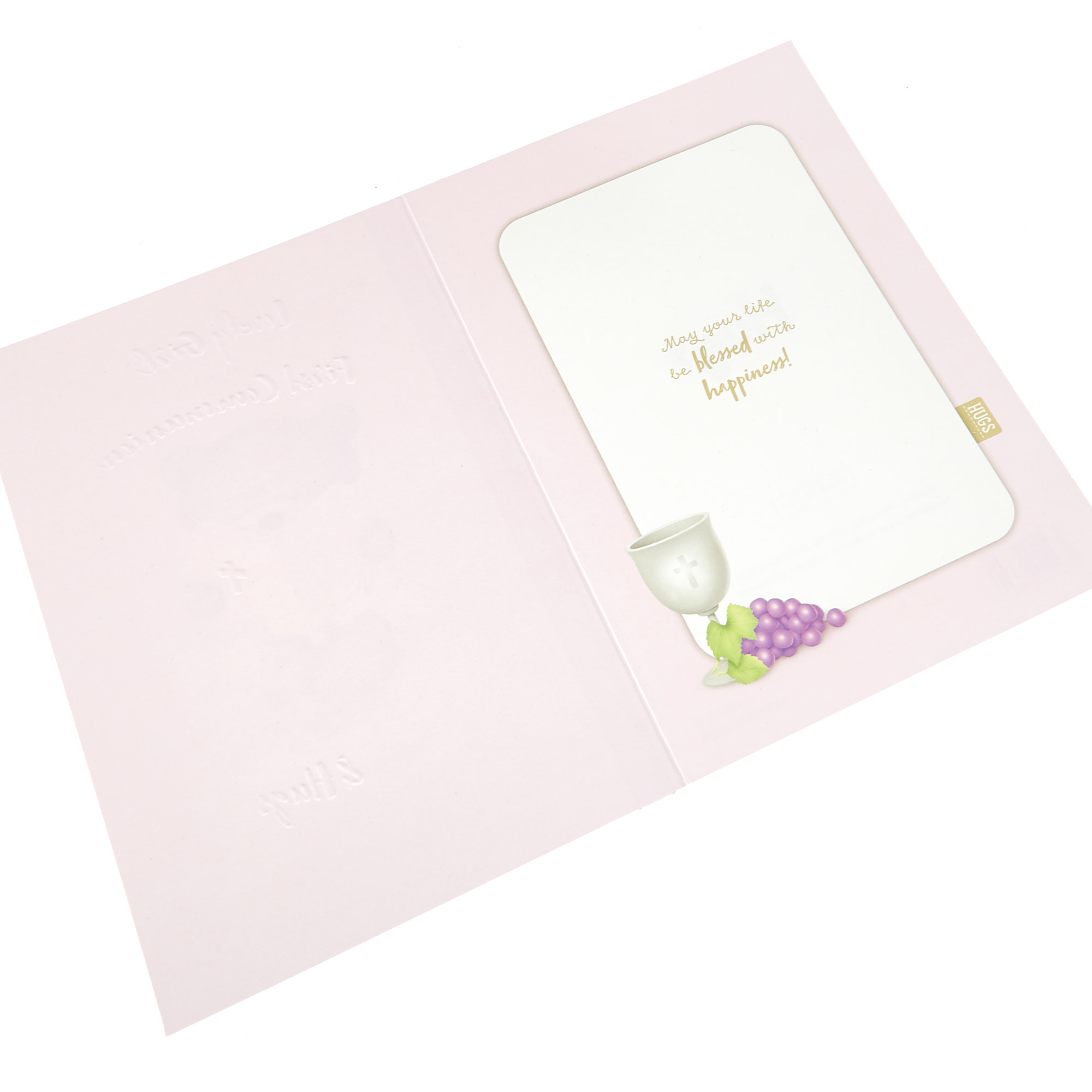Hugs Bear 1st Holy Communion Card - Lovely Girl