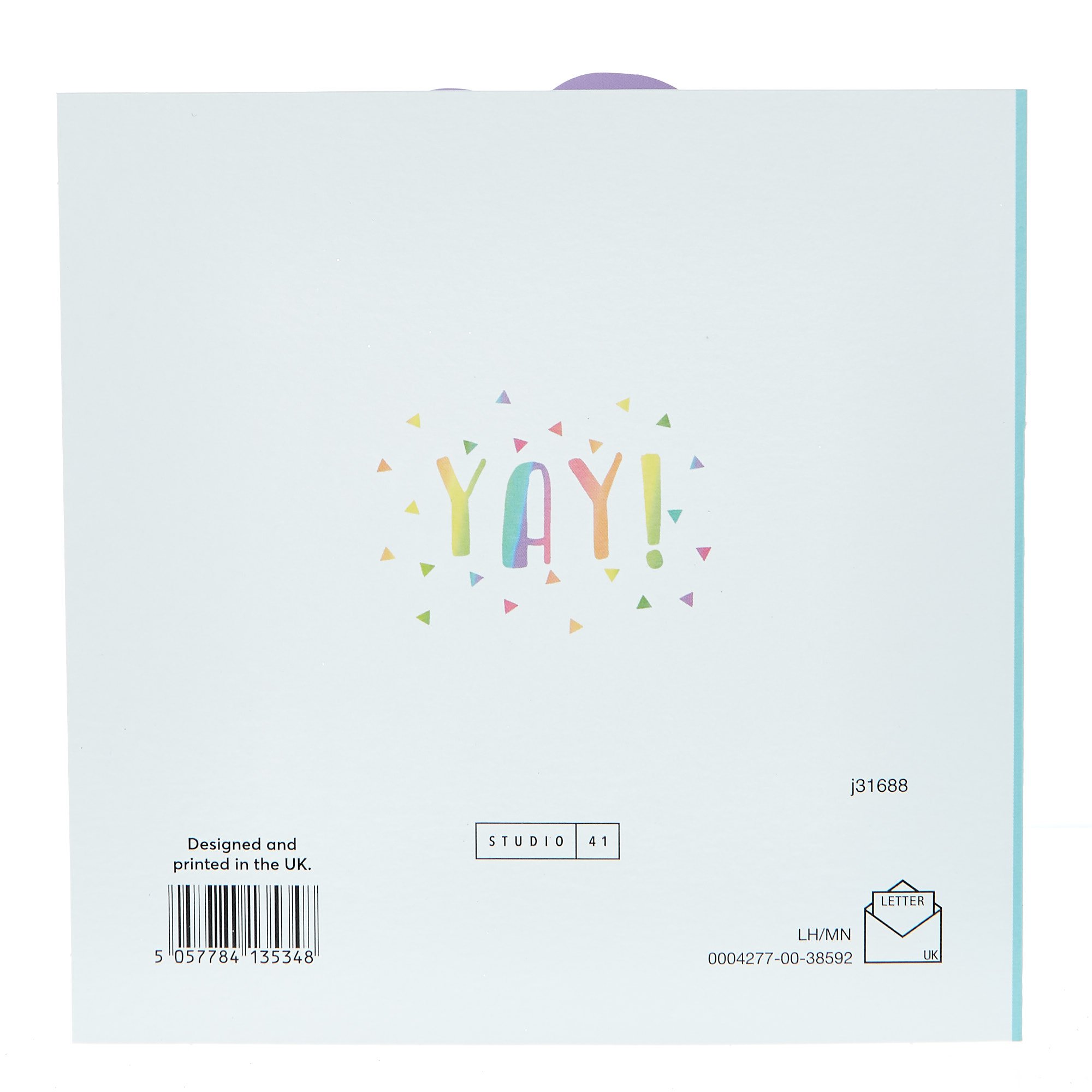 Birthday Card - Colourful Cupcake
