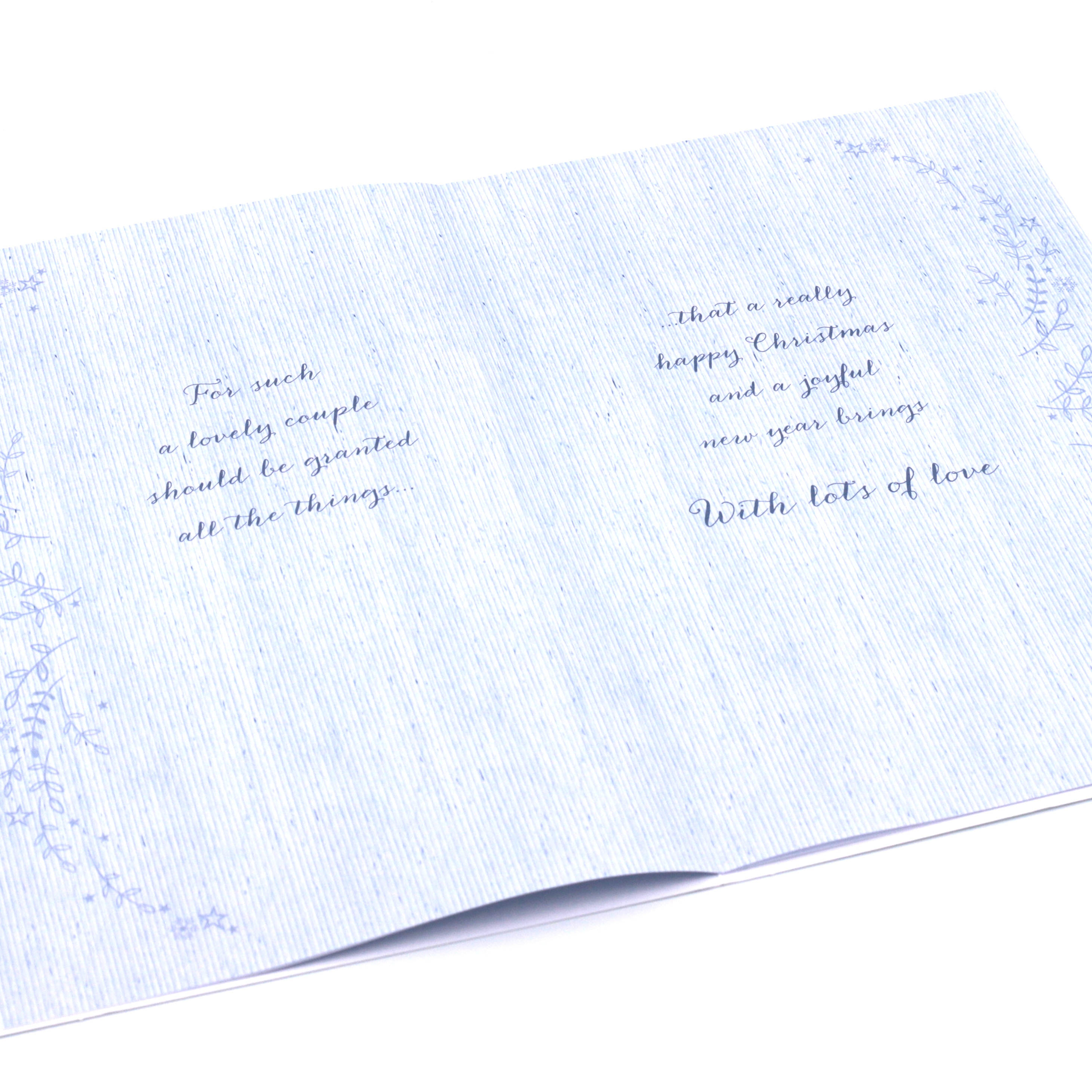 Christmas Card - A Special Niece & Your Partner