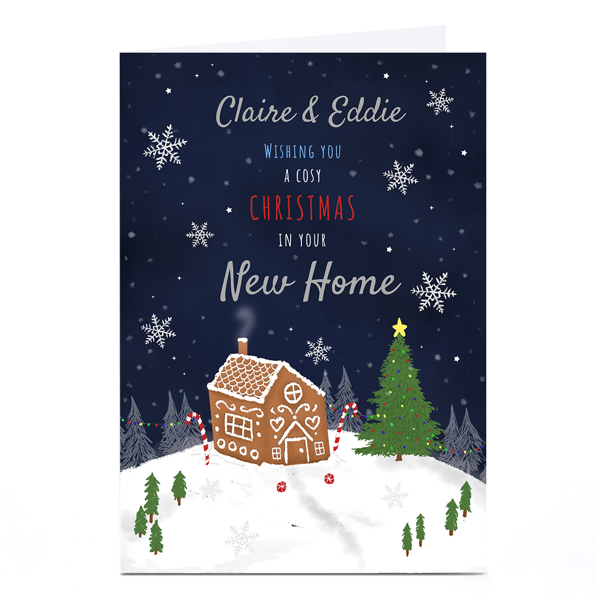 Personalised Christmas Card - In Your New Home