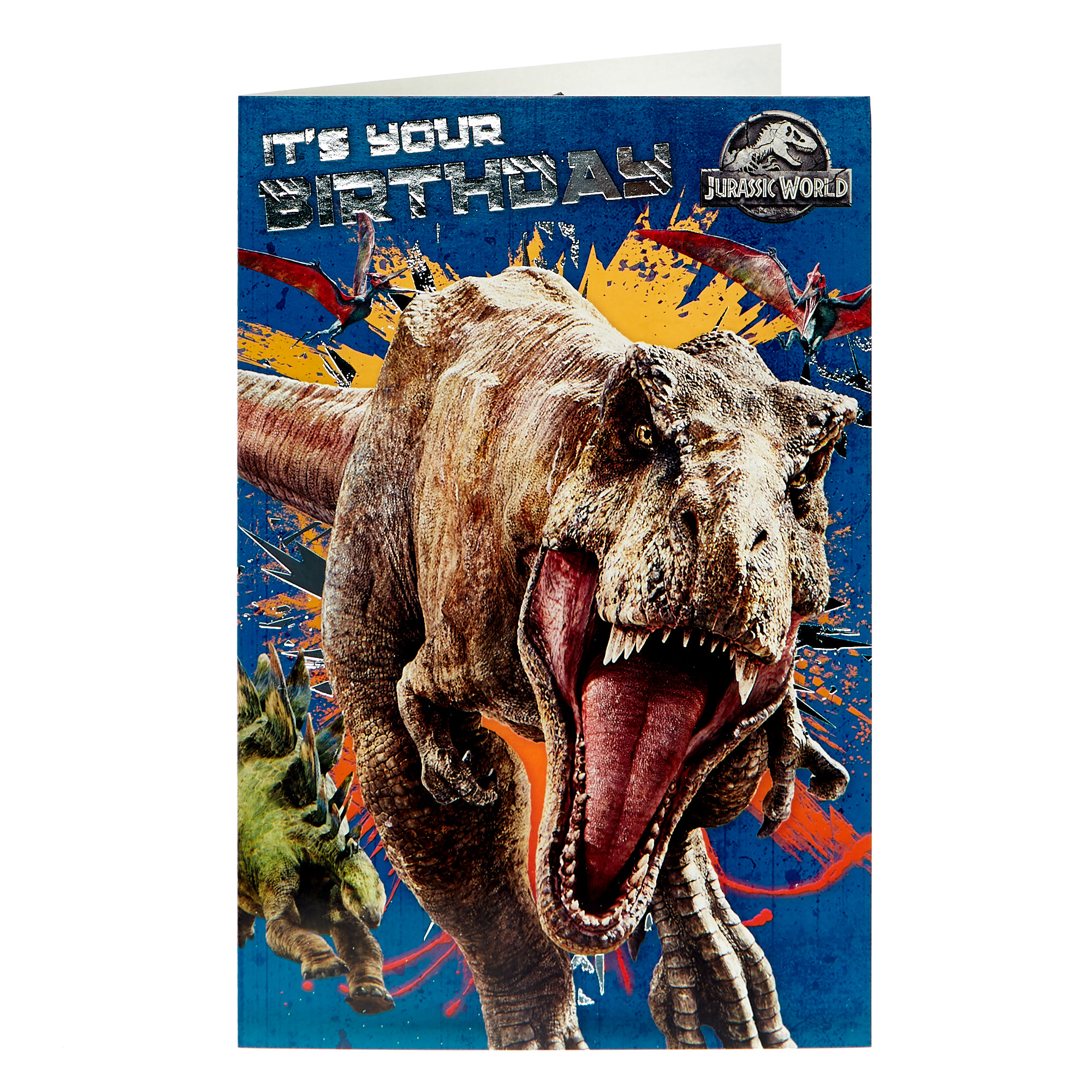 Jurassic World Birthday Card - T-Rex