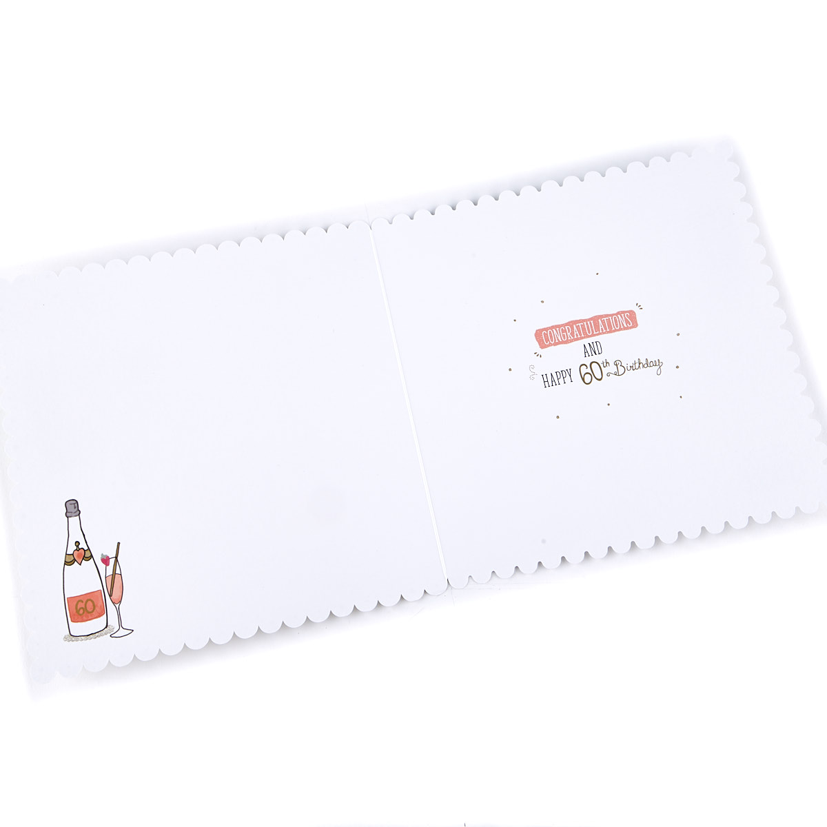 Platinum Collection 60th Birthday Card - Break Out The Bubbly 