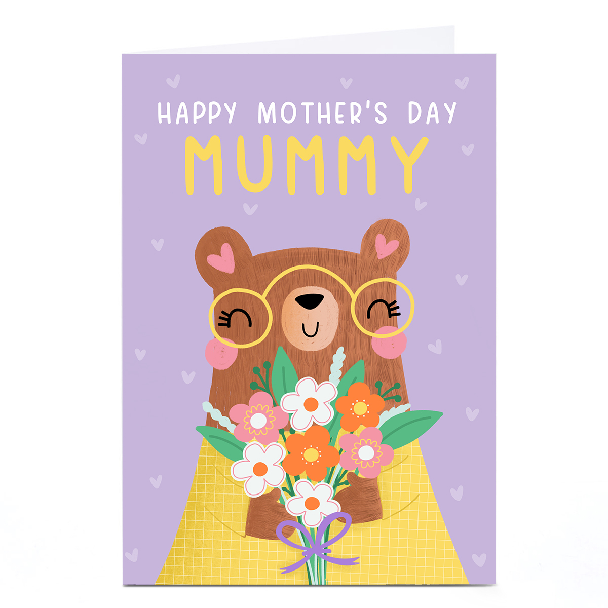 Personalised Jess Moorhouse Mother's Day Card - Cute Bear, Mummy