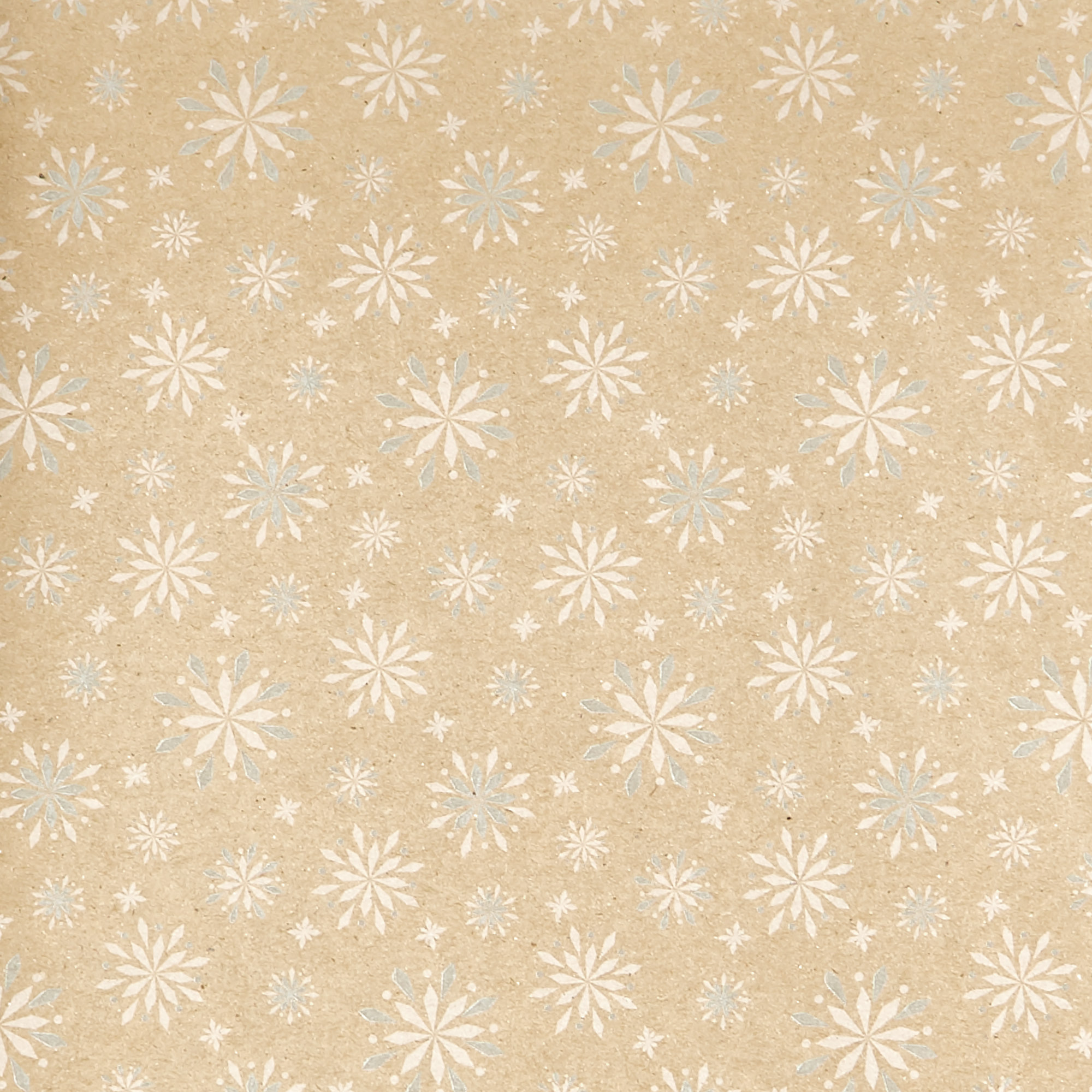 Recyclable Christmas Snowflake Wrapping Paper - 3 Metres 