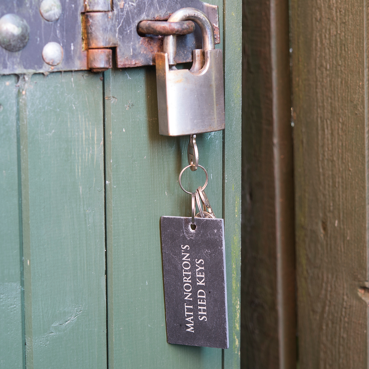 Personalised Engraved Slate Key Ring