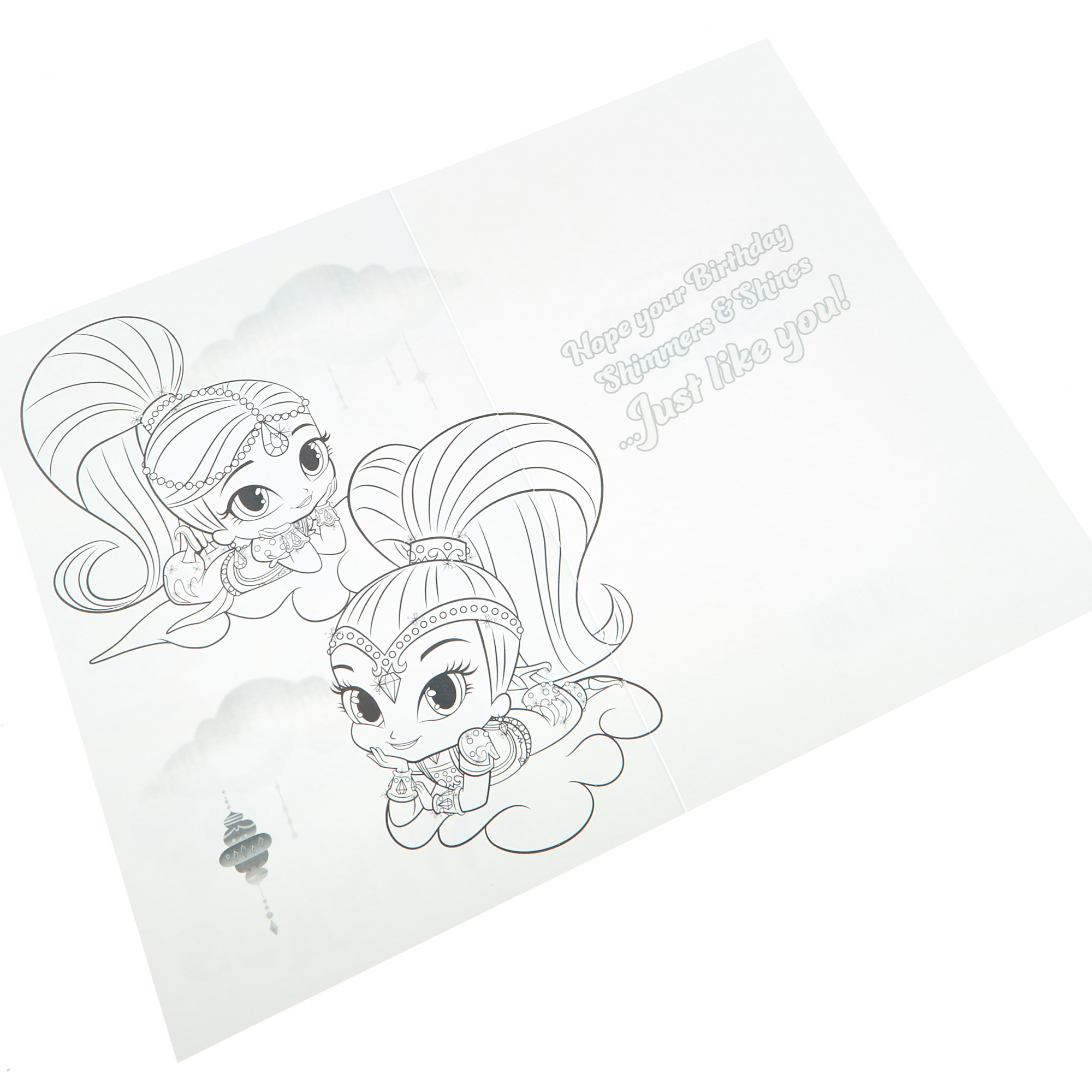 Shimmer & Shine Birthday Card - Sparkly Wishes