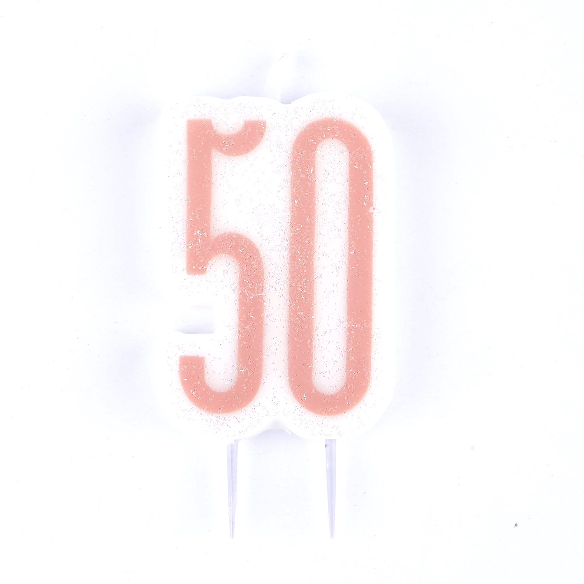 Rose Gold 50th Birthday Party Accessories Kit - 11 Pieces