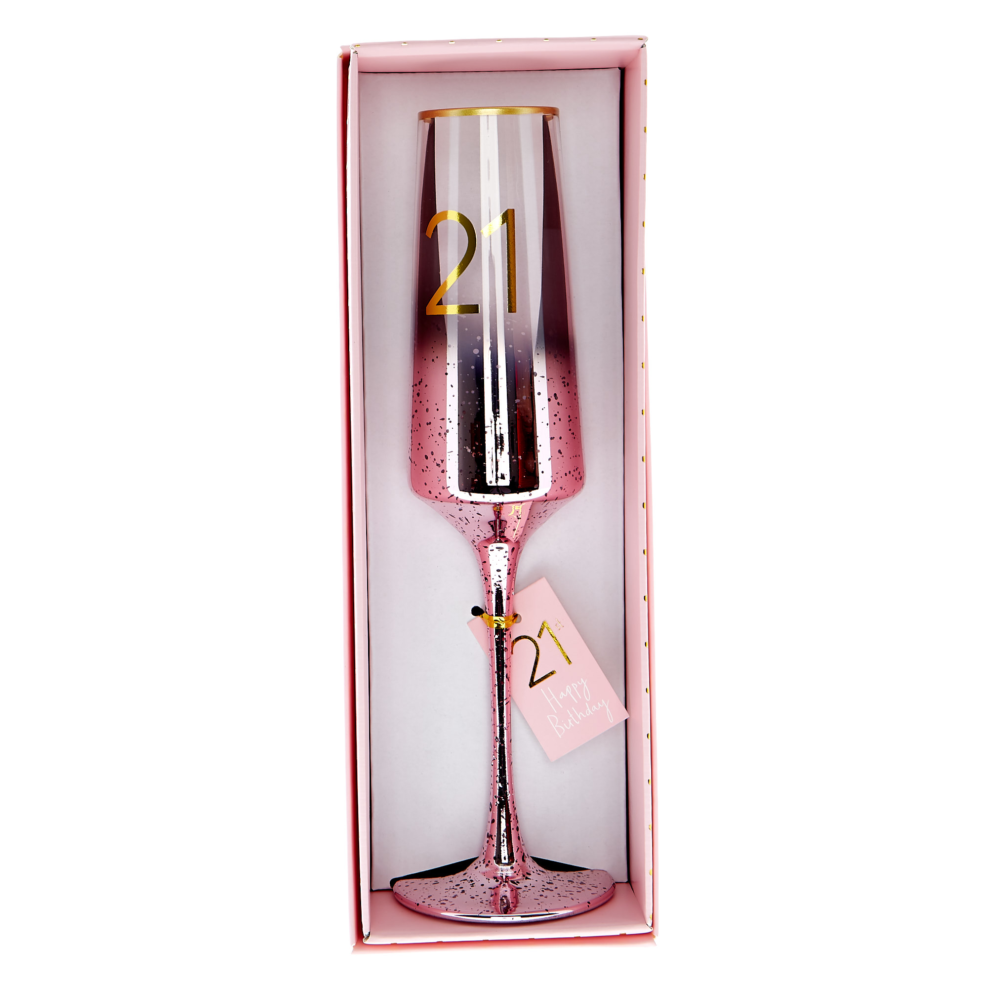 21st Birthday Champagne Flute - Happy Birthday To You