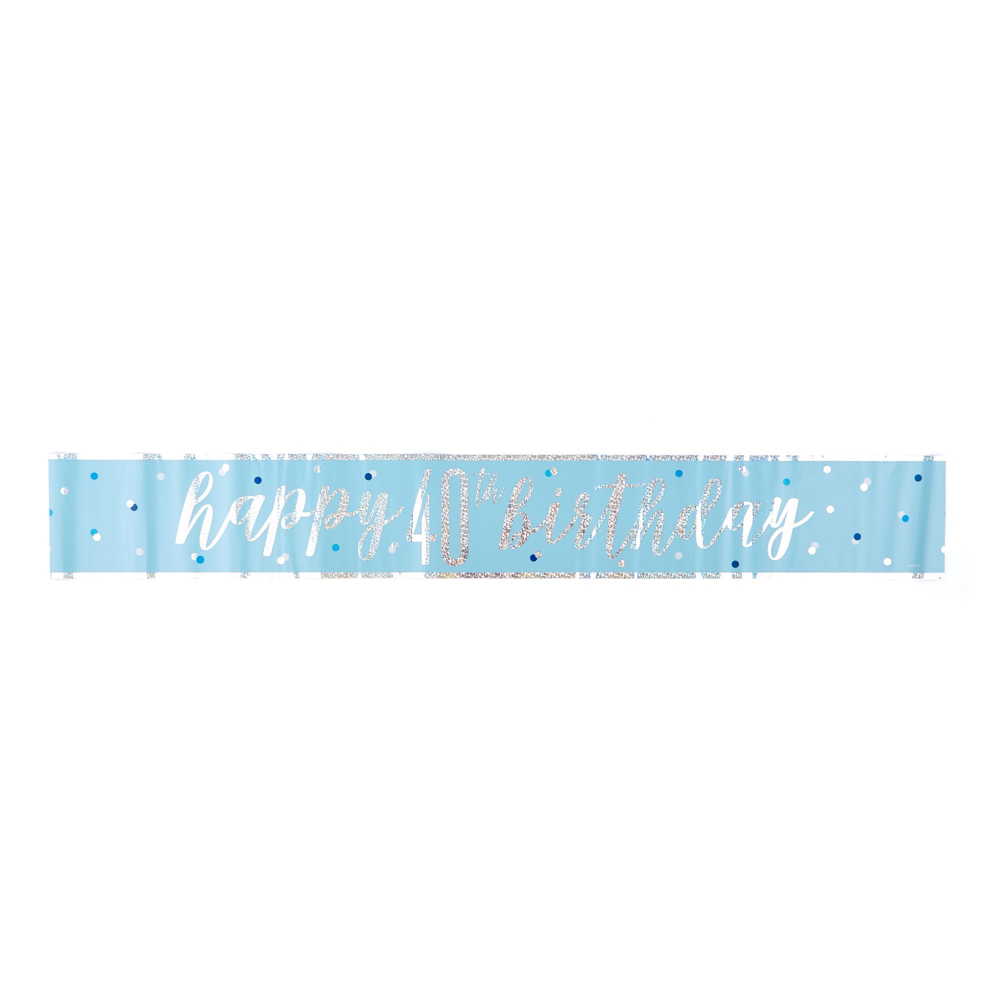 Blue 40th Birthday Party Accessories Kit - 11 Piece