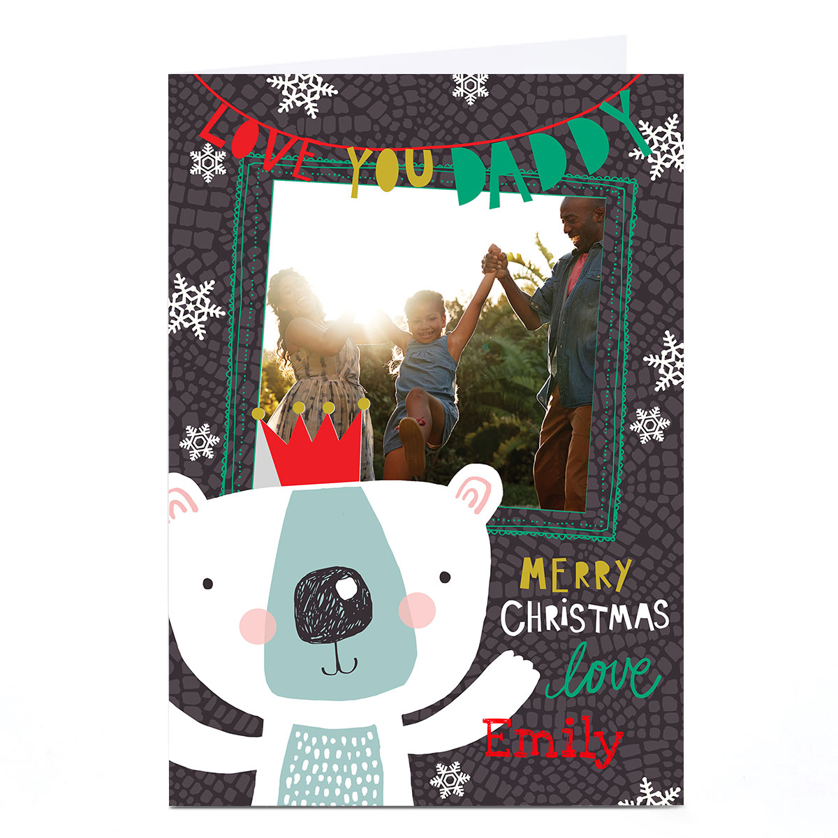 Photo Bev Hopwood Christmas Card â€“ Love You Daddy