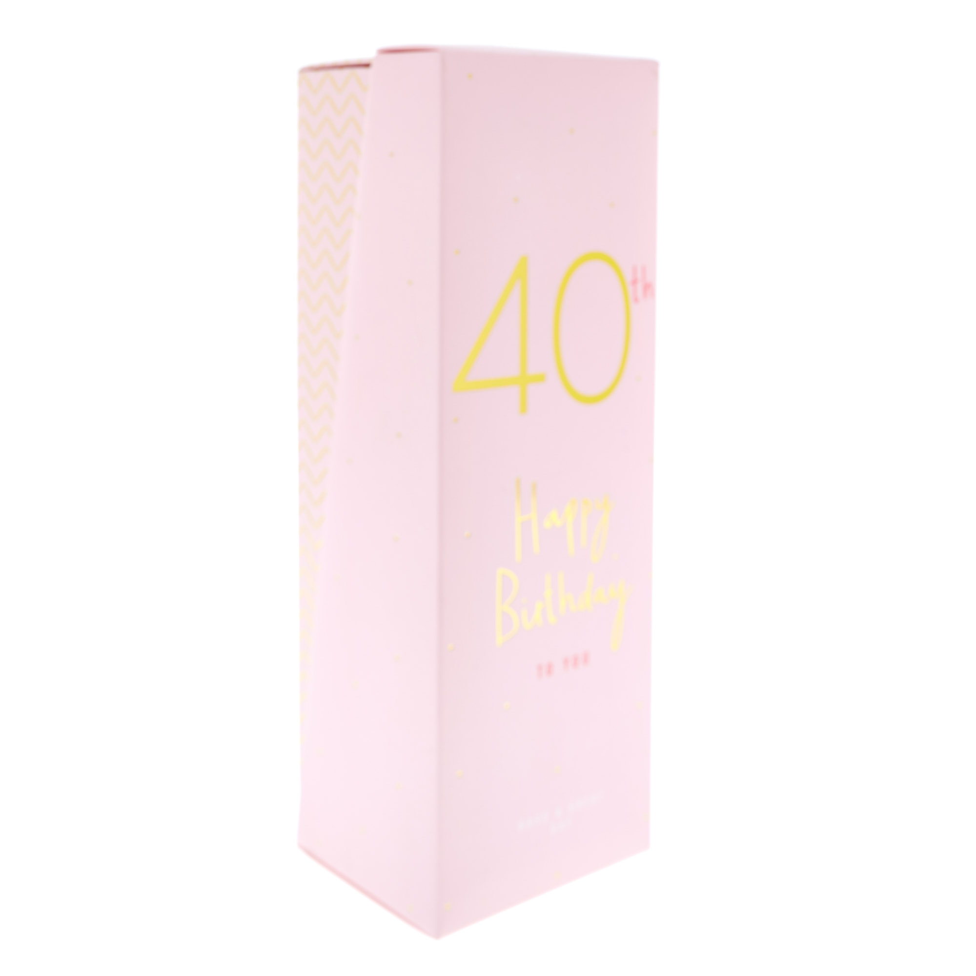 40th Birthday Frosted Champagne Flute 