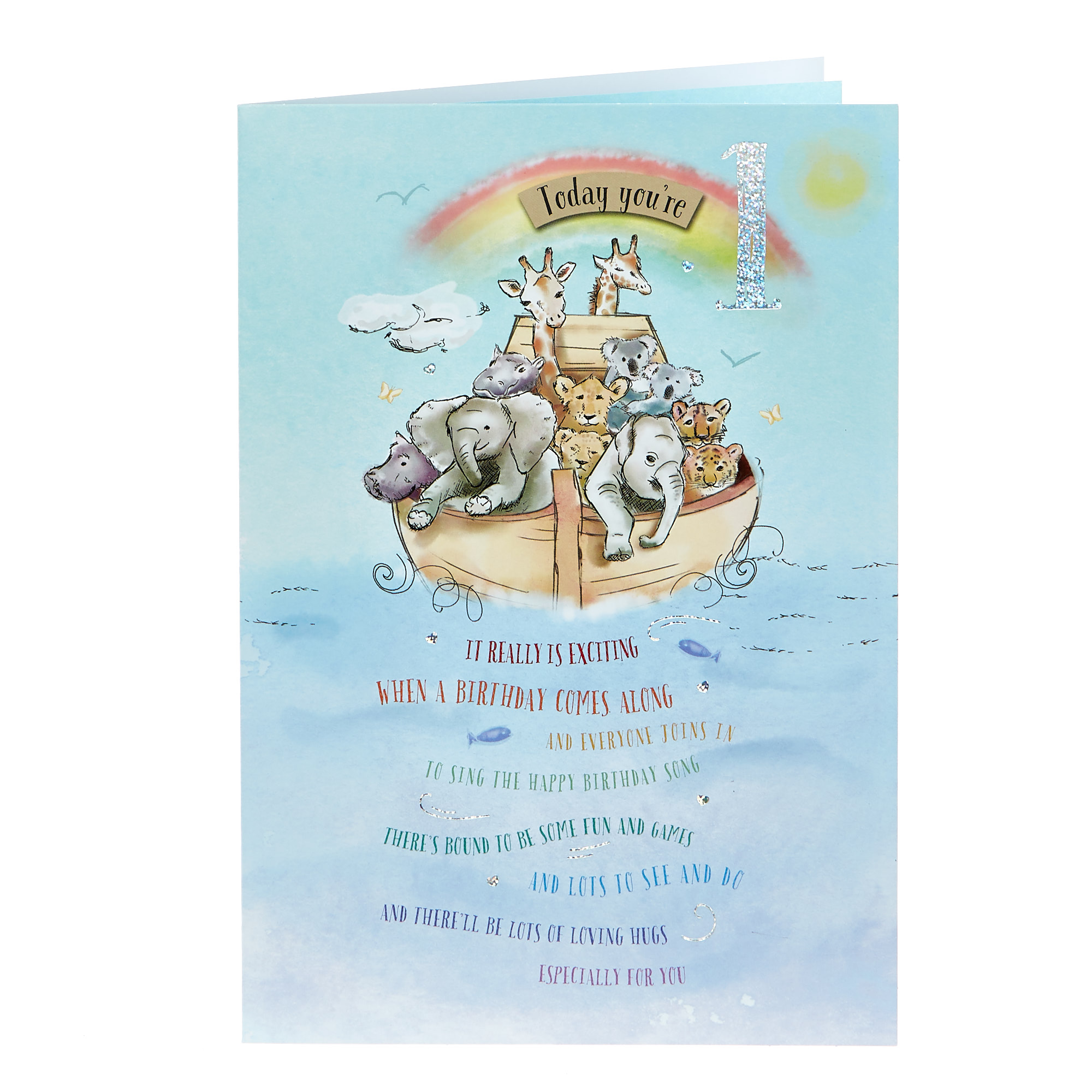 1st Birthday Card - Today You're 1