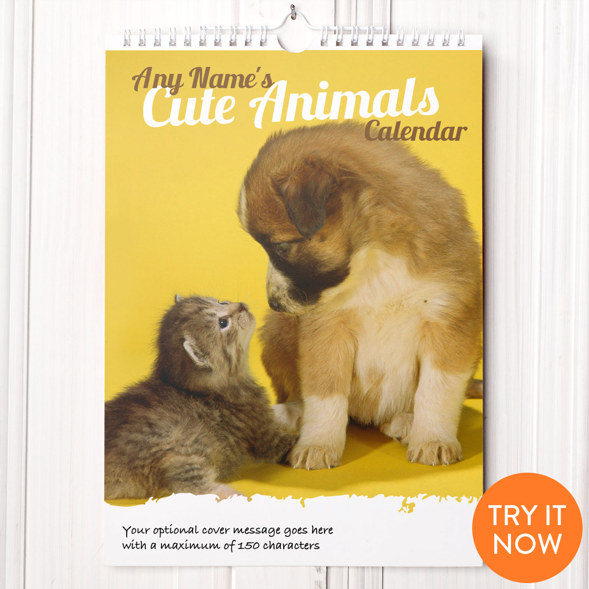 Printess Test - Personalised Cute Animals Calendar