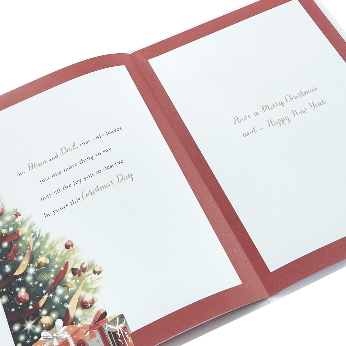 Christmas Card - To A Wonderful Mum & Dad